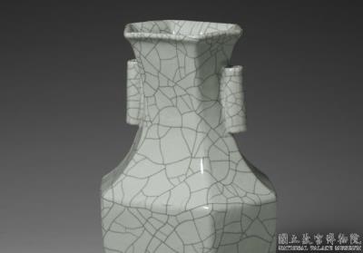 图片[2]-Hexagonal vase with tubular handles and six ridges, Qing dynasty, Qianlong reign (1736-1795)-China Archive